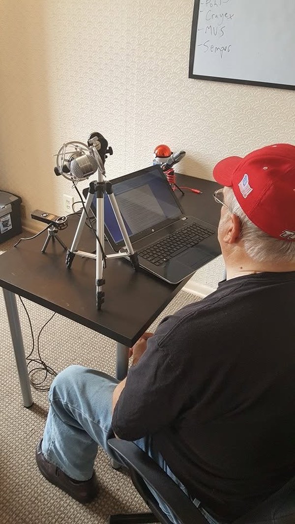 Behind-the-scenes video and podcast content creation setup by Michael Web Solutions